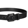 Dickies Men's Leather Belt with Tonal Stitch, Black, Medium