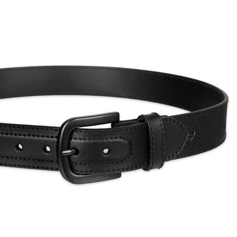 Dickies Men's Leather Belt with Tonal Stitch, Black, Medium