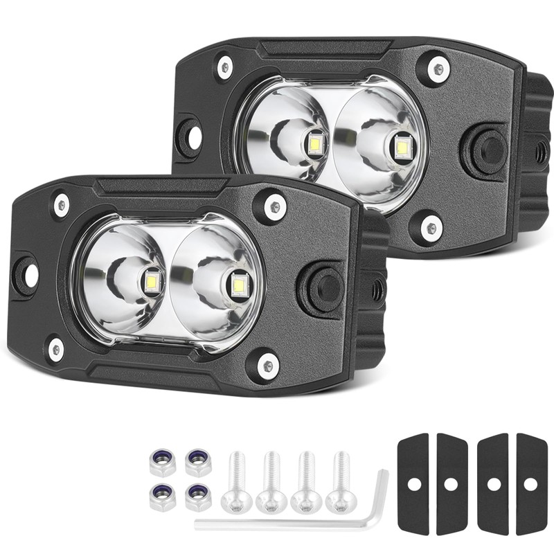 Flush Mount LED Pods 40W Spot CREE LED Bumper Backup