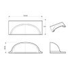 French Furniture Fittings Set of 4 Cup Handles for Drawers,
