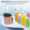 HIONXMGA Travel Pill Organizer with 7 Compartments