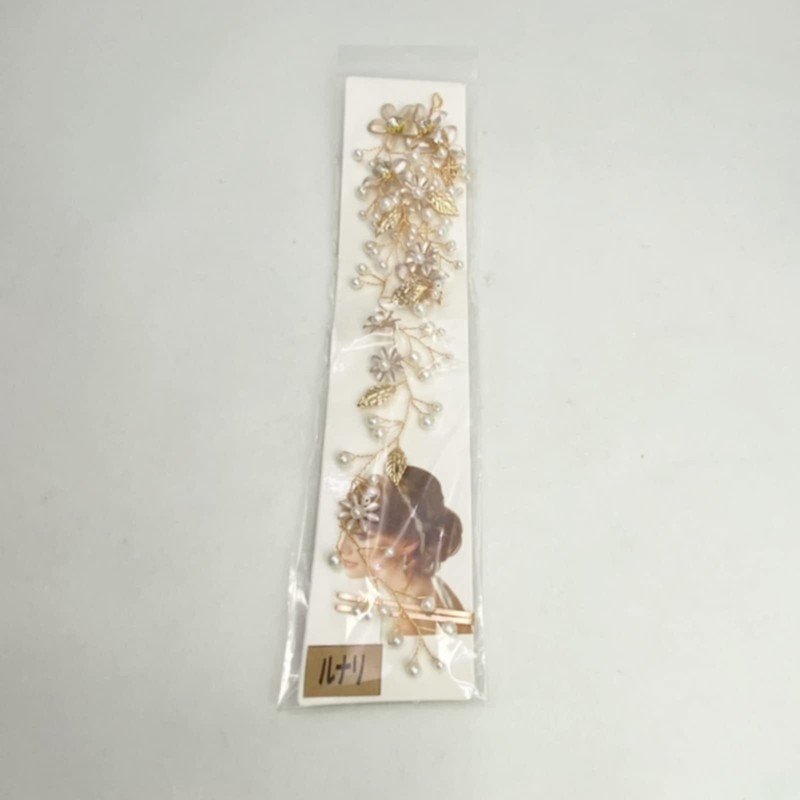 Lunali Headdress Wire Twig Pearl Flower Wedding Headband Hair Accessory