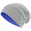 Hatstar Long Slouchy Beanie, 2-in-1 Reversible Jersey Hat in 45