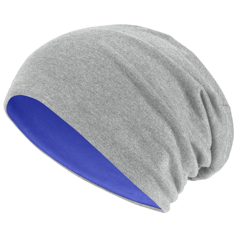 Hatstar Long Slouchy Beanie, 2-in-1 Reversible Jersey Hat in 45