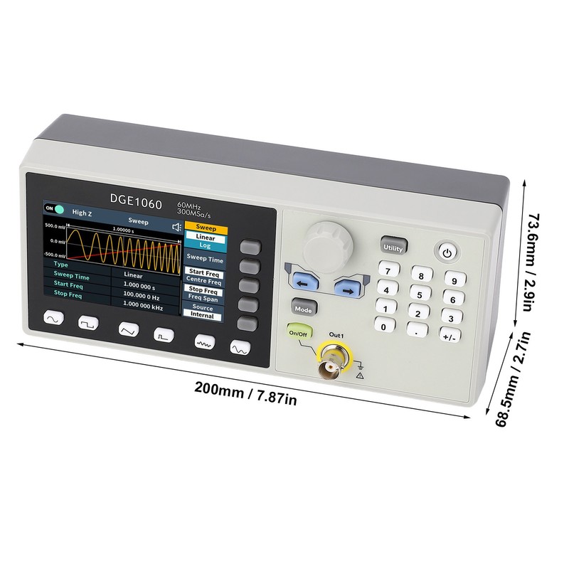 Single Signal Generator 60MHz Wide Amplitude and Frequency Range Arbitrary