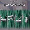 2 Pieces Magnetic Curtain Tie backs, Holdbacks Holders Hooks,Drapes Clips