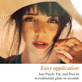 Makeup Patches - Rose Gold Fake Freckles - 12 Count Face Makeup Patches - Beauty Face Makeup - Waterproof Faux Freckles - Faux Freckle Patches - Temporary Face Freckles for Women