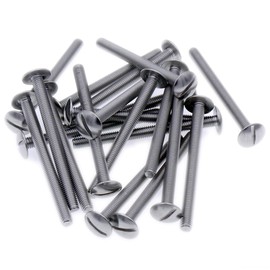 M3 (3mm x 12mm) Slot Mushroom Machine Screw (Bolt) - Stainless Steel (A2) (Pack of 20)
