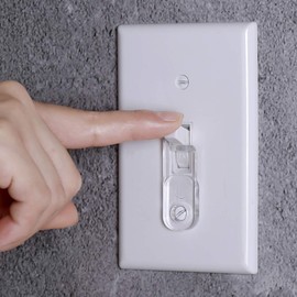 YLOVAN Toggle Switch Plate Cover Guard 10 Pack Clear - Security, Circuit and Child Protection for Indoor/Outdoor Wall Plate Covers