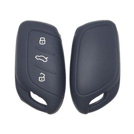OTMIK Silikon Autoschlüsselabdeckung passend für Roewe RX3 RX8 ERX5 RX5 I6 I5 MG4 MG5 MG6 MG ZS EV HS EHS ZX GT Schlüsselschale Zubehör (Schwarz)