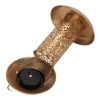 Hanging Bird Feeder Solar Powered Light Hollow Design Sturdy Stable