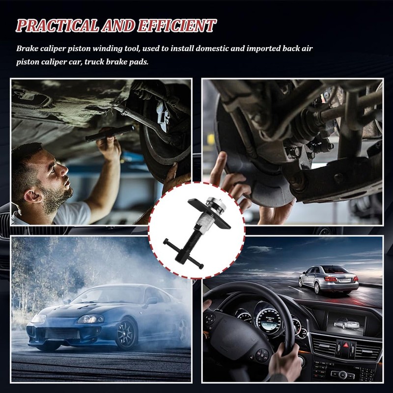 PACLVIO Car Brake Piston Wind Back Tool, Brake Caliper Piston