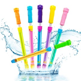 Yrkidstoi Water Squirt Guns for Kids Adults, 6Pack Powerful Soaker Blaster, Up to 40 FT Long Range, Water Squirter Shooter Pool Toys for Outdoor Summer Fun Beach Party