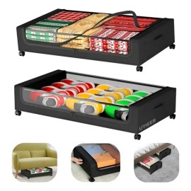 Caja De Almacenamiento Para Zapatos Debajo De La Cama 2pcs