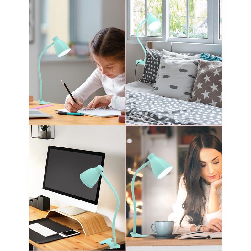 BOHON Desk Lamp with Clamp, 10W 38 LED Clip on