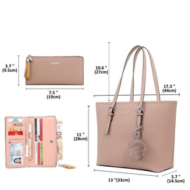 TANTOMI Tote Bags for Women, Handbags and Womens Purses Shoulder Purse Set for Travel Work