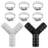 teasteam 2 Way Y Splitter for Waste Pipes Connector for