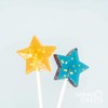 Sparko Sweets Sparkly Navy Star Lollipops, Blue Raspberry Flavor, 2"