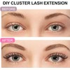 Cluster Lashes Extensions, 144Pcs Individual Lashes Wide Stem D Curl