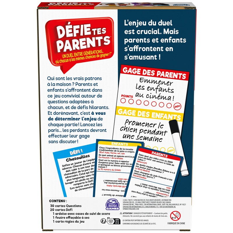 Challenge Tes Parents - Travel Version - Parental Game Where