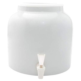 Bluewave Lifestyle Solid White Design Beverage Dispenser Crock