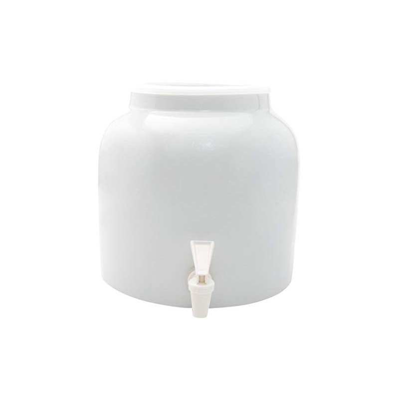 Bluewave Lifestyle Solid White Design Beverage Dispenser Crock