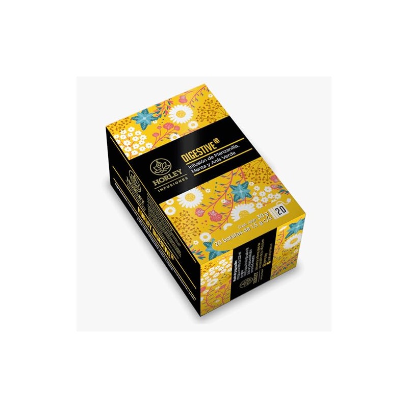 Horley DIGESTIVE Infusión de Manzanilla, Menta y Anís Verde, con