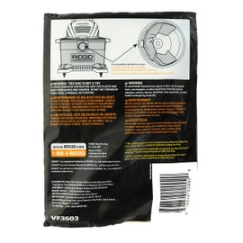 Ridgid VF3503 Bags for 6-9 Gallon Ridgid Vacuums