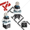 APIELE 22MM 3 Position Key Switch 2NO XB2-20Y/31 (3 Position