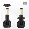 X AUTOHAUX 2pcs H7 LED Headlight Adapter Base Bulb Sockets