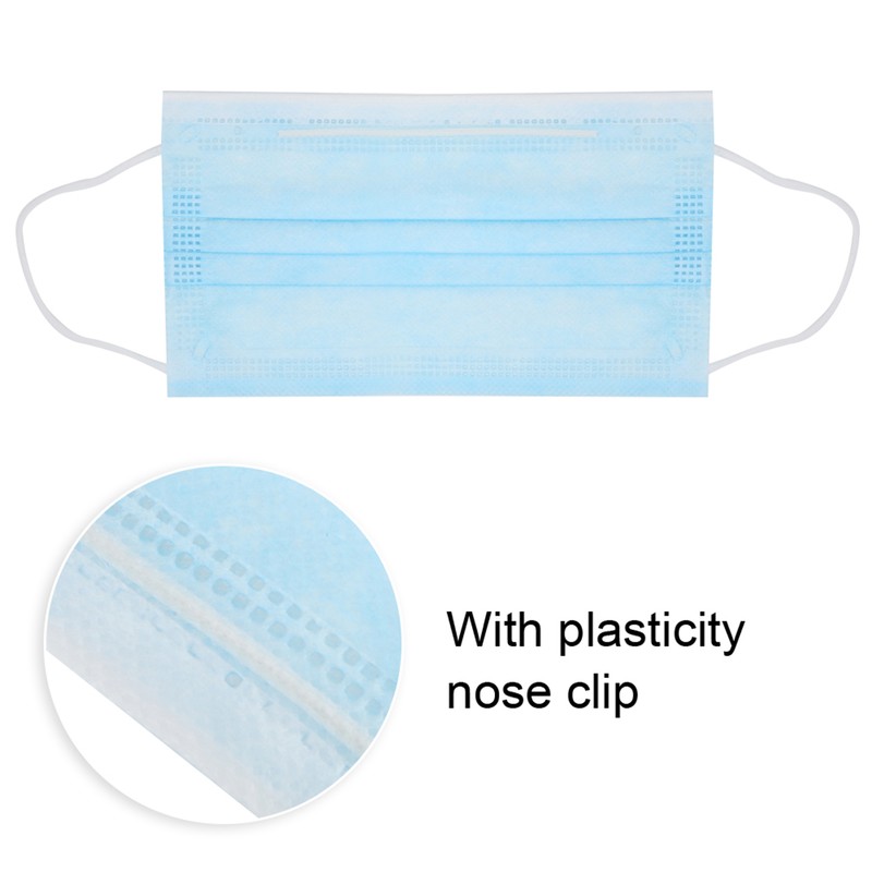 50pcs Disposable Mouth Muffle Non Woven Fabric Protective Filter Mouth