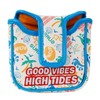Colorful Golf Mallet Putter Headcover, Shark Embroidery Large Square Putter