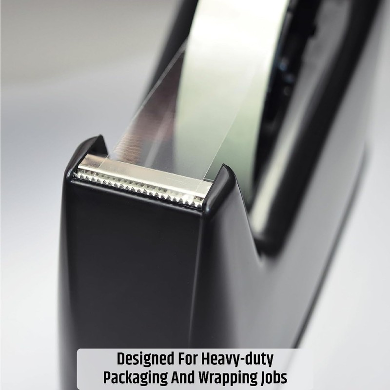 Heavy Duty Desktop Tape Dispenser Cellotape Dispencer Weighted Non-Skid Base,