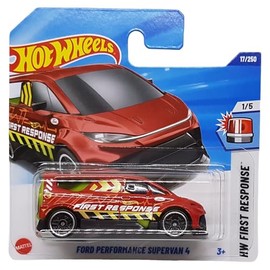 Hot Wheels - Ford Performance Supervan 4 - HW First Response 1/5 - JBC20 - Short Card - TH Treasure Hunt - Red - Mattel 2025-1:64
