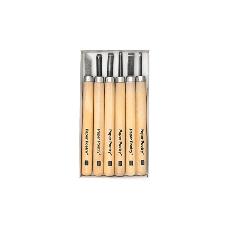 Rico Design Schnitzwerkzeuge, 6 Stück