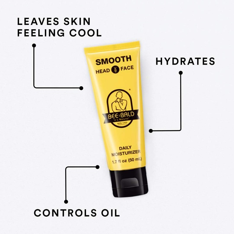 Bee Bald Smooth Head and Face Moisturizer, 1.7 oz