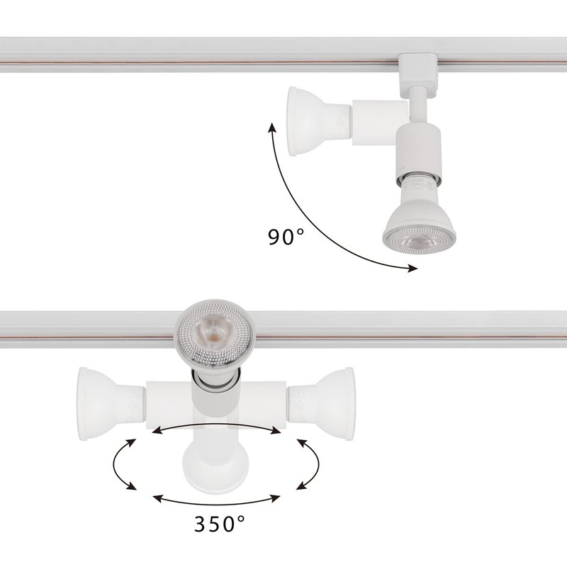 mirrea J Type Track Lighting Head to E26 Medium Screw