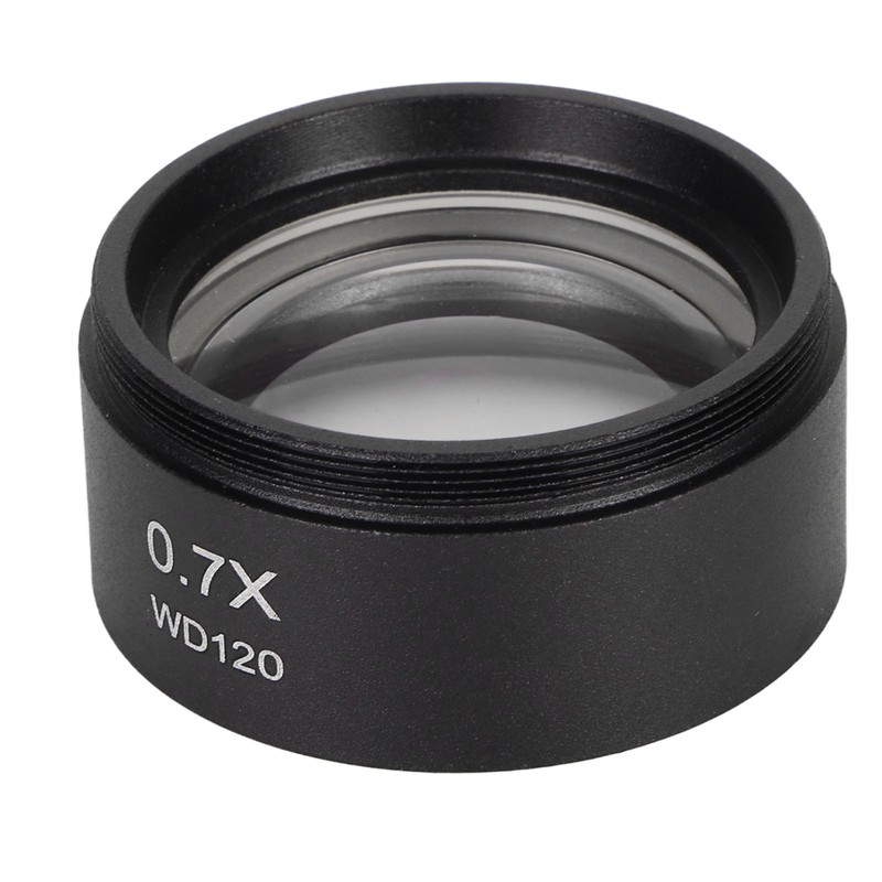 0.7X Stereo Microscope Objective Lens HD Large View Metal Auxiliary