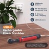 LifeBasis Rechargeable Power Scrubber, Cordless Electric Cleaning Brush, Water Resistant