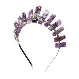 Poememgi Tiara Headbands for Women Girls (Amethyst2)