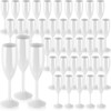 Domensi 40 Pcs Champagne Flutes Bulk 6 oz Christmas Acrylic