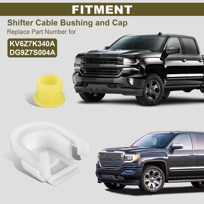 Transmission Shifter Cable Bushing and Cap Compatible with Ford Fusion