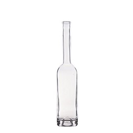 North Mountain Supply 375ml Clear/Flint Glass Opera Wine/Spirits Bottle Bar Top Finish - Case of 4