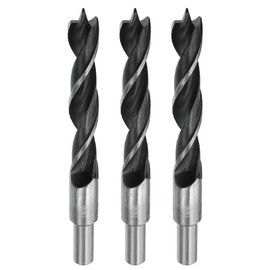 HARFINGTON 3pcs Brad Point Drill Bits 18mm(45/64") Dia Straight Round Shank Drill Metric Brad Point 4.53" Drilling Depth Spiral Twist Drill Bits for Carpenter Woodworking Plastic Rubber