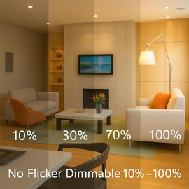 Ugvmn GU10 C Bulbs 50W 120V Dimmable, 2700K Warm White MR16 GU10+C Light Bulbs with Glass Cover for Candle Warmer, Range Hood Lights, Spot Track & Recessed Lighting, Pack of 6