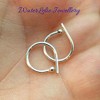 Sterling Silver hoop earrings. Tiny Silver hoops. Sterling sleeper hoops.