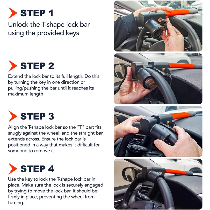 Steering Wheel Lock (UK Company) Car Security Devices Car Security