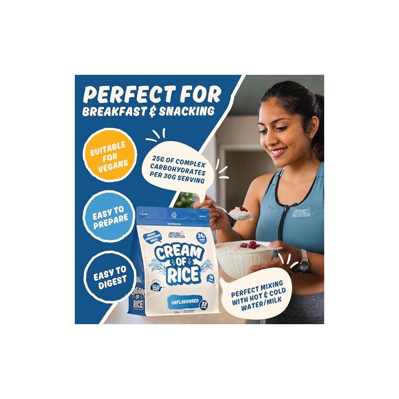 Applied Nutrition Cream of Rice - Suplemento de carbohidratos de