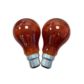 Unibulb Fireglow Red Lightbulb, 40W, GLS B22 Bayonet, 390 Lumens, Instant-on, Dimmable, Pack of 2