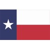 StickerTalk Texas Flag Vinyl Sticker, 5 inches by 3 inches